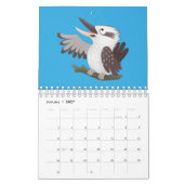 Dierlijke cartoon illustratie kalender (Jan 2027)