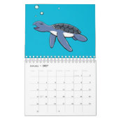 Dierlijke cartoon illustratie kalender (Jan 2027)