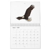 Dierlijke cartoon illustratie kalender (Mar 2027)