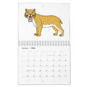 Dierlijke cartoon illustratie kalender (Jan 2026)