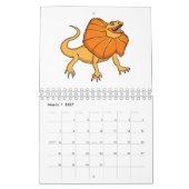 Dierlijke cartoon illustratie kalender (Mar 2027)