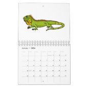 Dierlijke cartoon illustratie kalender (Jan 2026)