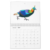Dierlijke cartoon illustratie kalender (Jan 2027)