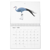 Dierlijke cartoon illustratie kalender (Mar 2026)