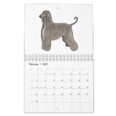 Dierlijke cartoon illustratie kalender (Feb 2027)