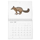 Dierlijke cartoon illustratie kalender (Jan 2027)