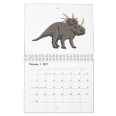 Dierlijke cartoon illustratie kalender (Feb 2027)
