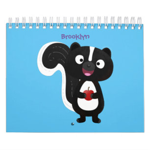 Dierlijke cartoon illustratie kalender