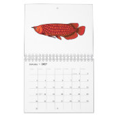 Dierlijke cartoon illustratie kalender (Jan 2027)