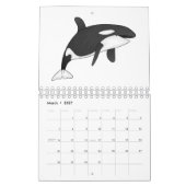 Dierlijke cartoon illustratie kalender (Mar 2027)