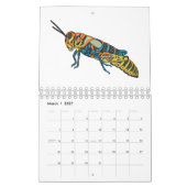 Dierlijke cartoon illustratie kalender (Mar 2027)