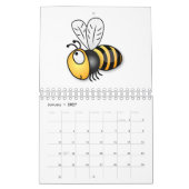 Dierlijke cartoon illustratie kalender (Jan 2027)