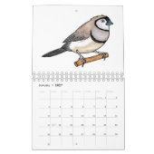 Dierlijke cartoon illustratie kalender (Jan 2027)