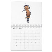 Dierlijke cartoon illustratie kalender (Feb 2027)