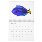 Dierlijke cartoon illustratie kalender (Mar 2027)