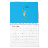 Dierlijke cartoon illustratie kalender (Jan 2027)