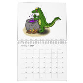 Dierlijke cartoon illustratie kalender (Jan 2027)