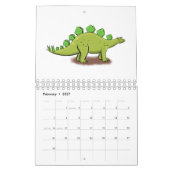 Dierlijke cartoon illustratie kalender (Feb 2027)