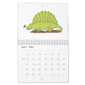 Dierlijke cartoon illustratie kalender (Mar 2026)