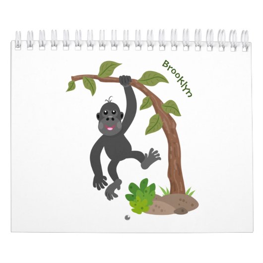 Dierlijke cartoon illustratie kalender (Hoes)