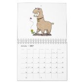 Dierlijke cartoon illustratie kalender (Jan 2027)