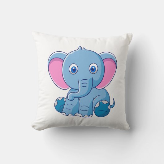 Dierlijke cartoon illustratie kussen (Voorkant)