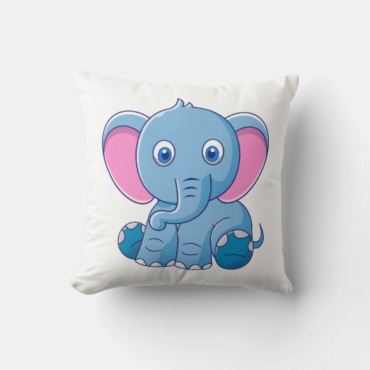 Dierlijke cartoon illustratie kussen (Voorkant)