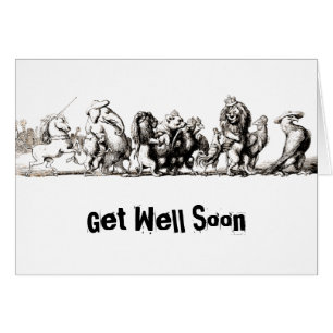 Dierlijke Cartoon Unicorn Elephant Lion Zoo