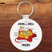 Dierlijke cel binnen (Eukaryote Cell Biology) Sleutelhanger (Voorkant)