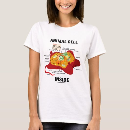Dierlijke cel binnen (Eukaryote Cell Biology) T-shirt (Voorkant)