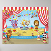 Dierlijke Circus Poster (Voorkant)
