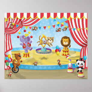 Dierlijke Circus Poster