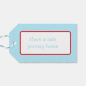 Dierlijke Circus Train Gift Label Cadeaulabel (Achterkant Horizontaal)