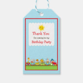 Dierlijke Circus Train Gift Label Cadeaulabel (Voorkant)