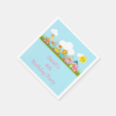 Dierlijke Circus Train Kinderen van Birthday in Ro Servet (Hoek)