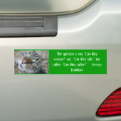 Dierlijke citaten - van Jeremy Bentham bumper stic Bumpersticker (Op auto)