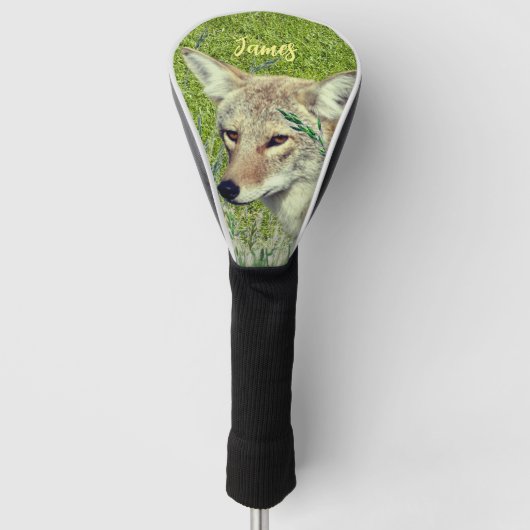 Dierlijke coyote golfheadcover (Voorkant)