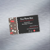 Dierlijke diensten Dog Tpys Visitekaartje Magnetisch Visitekaartje (Voorbeeld)