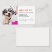 Dierlijke diensten | Haircut voor honden Visitekaartje (Voorkant / Achterkant)