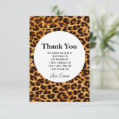 Dierlijke, dierlijk gedrukte, luipaard, cheetah be bedankkaart (Staand voorkant)