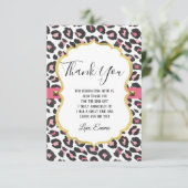 Dierlijke, dierlijk gedrukte, luipaard, cheetah be bedankkaart (Staand voorkant)