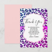 Dierlijke, dierlijk gedrukte, luipaard, cheetah be kaart (Voorkant / Achterkant)