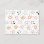 dierlijke donuterboeken voor baby baby shower informatiekaartje (Achterkant)