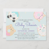 dierlijke donuts leuk virtueel baby shower (Voorkant)