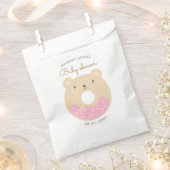 Dierlijke Donuts Schattige Baby shower Monogram Bedankzakje (Geknipt)