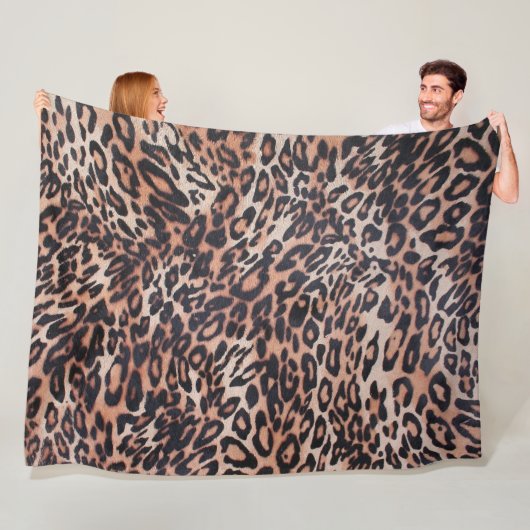 Dierlijke druk fleece deken (In situ)