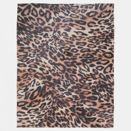 Dierlijke druk fleece deken