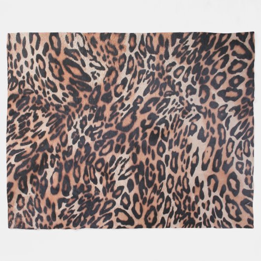 Dierlijke druk fleece deken (Voorkant (Horizontaal))