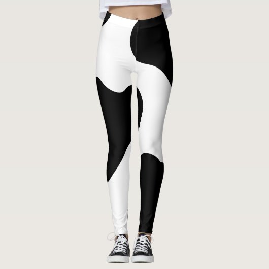 Dierlijke druk leggings (Voorkant)