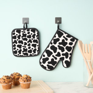 Dierlijke druk ovenwant & pannenlap set